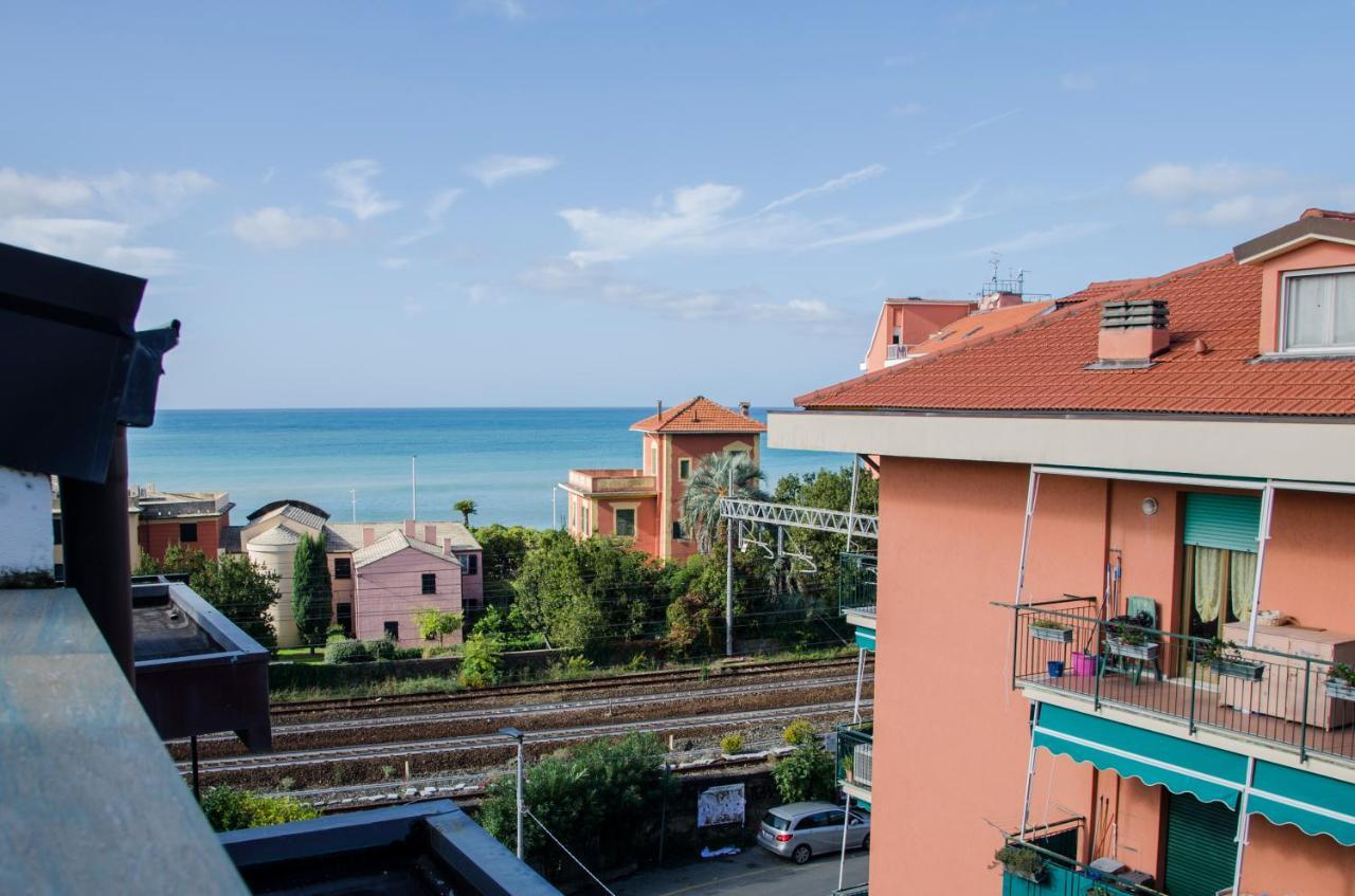 009 - Attico Sant'Anna Vista Mare 150M Dalla Spiaggia Con Terrazza Privata Leilighet Sestri Levante Eksteriør bilde